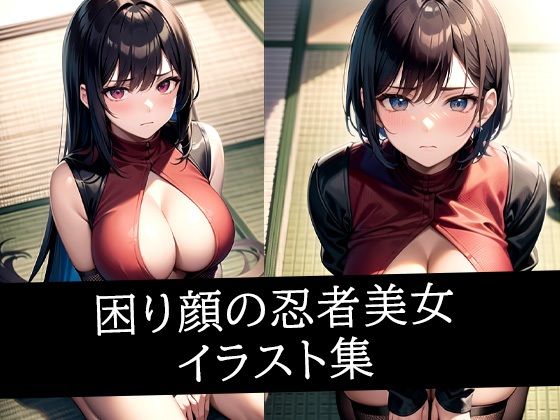 【困り顔の忍者美女イラスト集】ぽんぽこ