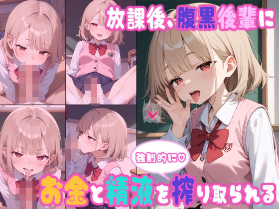 【放課後、腹黒後輩にお金と精液を強●的に搾り取られる】ぜろぜっと