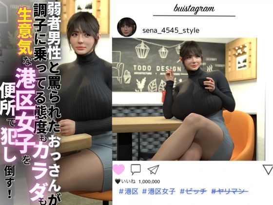 【弱者男性と罵られたおっさんが調子に乗ってる態度もカラダも生意気な港区女子を便所で犯し倒す！】babuu(バブーウ)