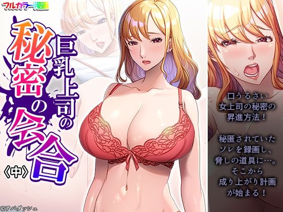 【巨乳上司の秘密の会合 中】アロマコミック