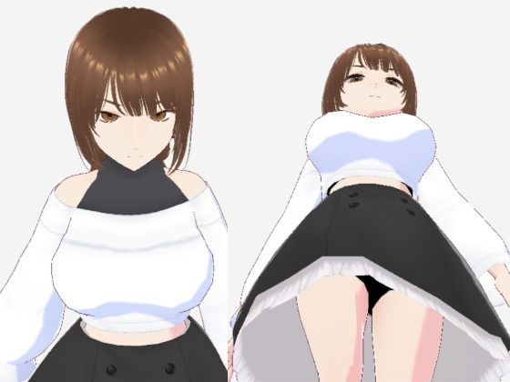 【ツンデレっぽい巨乳のお姉さん（セリフなし  3DCGモデル  イラスト集）】パイアールフロンティア