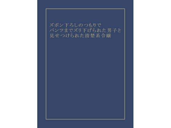 【ズボン下ろしのつもりでパンツまでズリ下げられた男子と見せつけられた清楚系令嬢】詰みたてニート