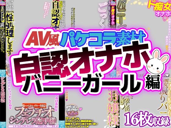 【【AV風パケコラ素材】自認オナホバニーガール編】Revcreate